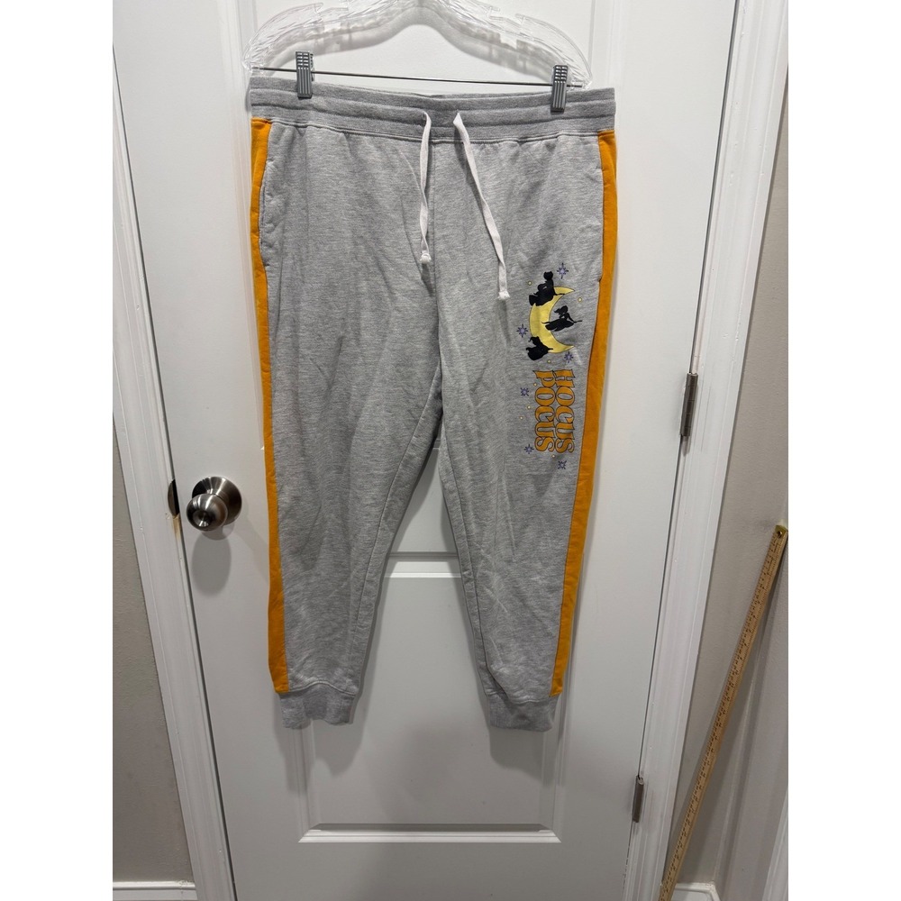Disney Womens Sweatpants Hocus Pocus Graphic Grey XL